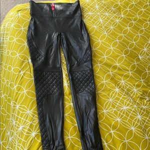 SPANX quilted moto leggings